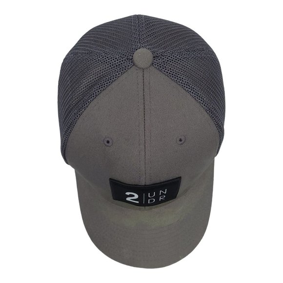 One Ten 2 UNDR Mesh Flex Fit Snapback Cap Trucker Baseball Hat Gray Patch - Picture 10 of 12
